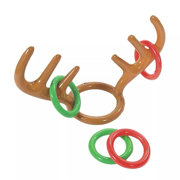 3/$10 Nifty Antler Toss Game NEW Fun Family Holiday Game Reindeer Ears & 4 rings - Picture 1 of 4